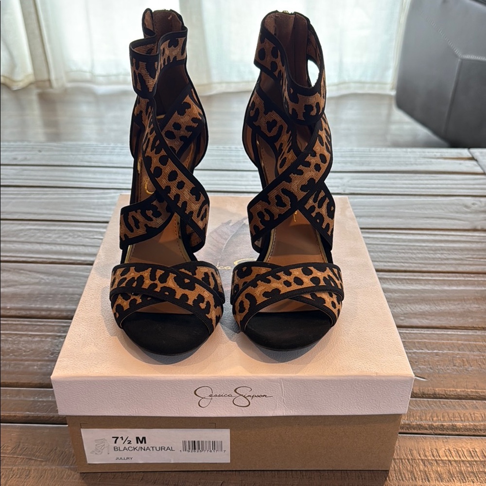 Jessica Simpson Women's Leopard Print Heels